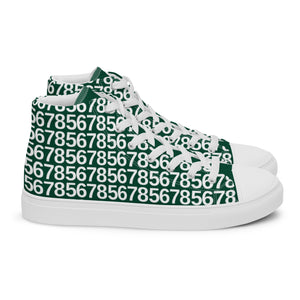 Men’s Green Hightop Canvas Shoes