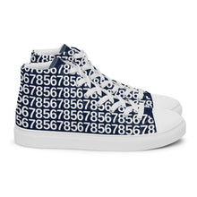 Load image into Gallery viewer, Men’s Navy Hightop Canvas Shoes