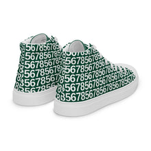 Load image into Gallery viewer, Men’s Green Hightop Canvas Shoes