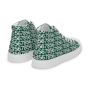 Men’s Green Hightop Canvas Shoes