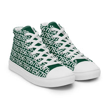 Load image into Gallery viewer, Men’s Green Hightop Canvas Shoes