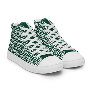 Men’s Green Hightop Canvas Shoes