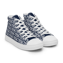 Load image into Gallery viewer, Men’s Navy Hightop Canvas Shoes