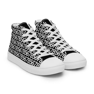 Men’s Black High Top Canvas Shoes