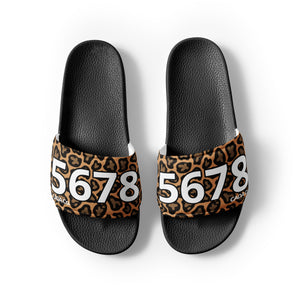 Men’s Leopard Slides