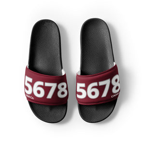 Men’s Burgundy Slides