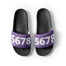 Load image into Gallery viewer, Men’s Purple Slides