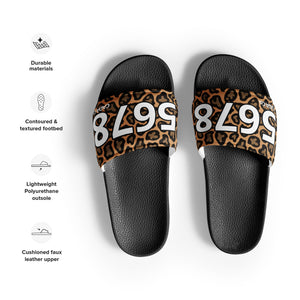 Men’s Leopard Slides