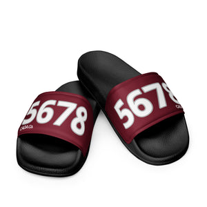 Men’s Burgundy Slides