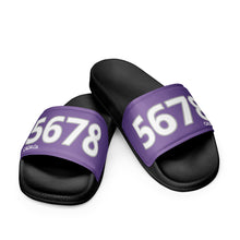 Load image into Gallery viewer, Men’s Purple Slides