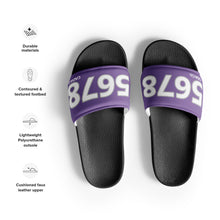 Load image into Gallery viewer, Men’s Purple Slides