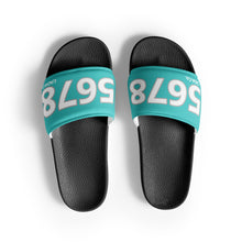 Load image into Gallery viewer, Men’s Turquoise Slides