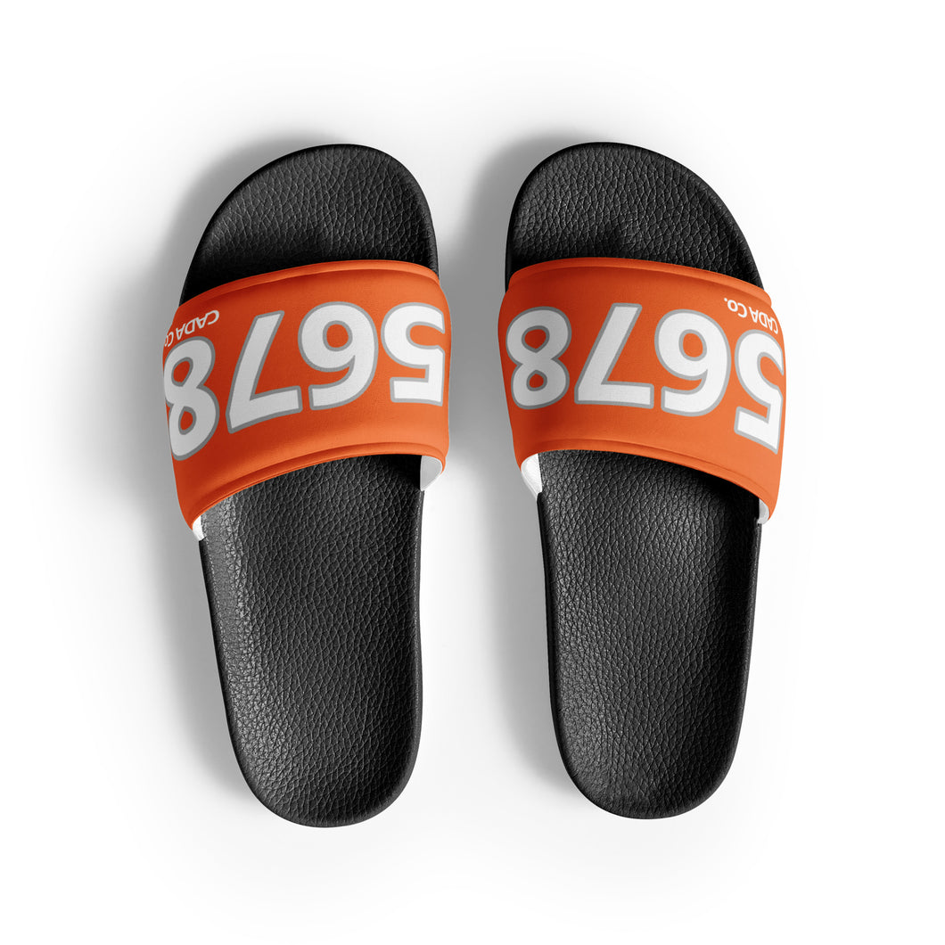 Men’s Orange Slides