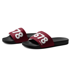 Men’s Burgundy Slides