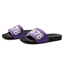 Load image into Gallery viewer, Men’s Purple Slides