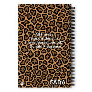 Leopard Rehearsal Spiral notebook