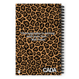 Leopard Choreography Spiral notebook