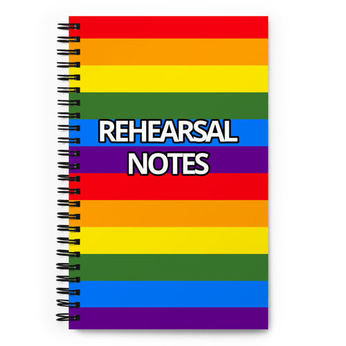 Rainbow Rehearsal Spiral Notebook