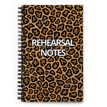 Load image into Gallery viewer, Leopard Rehearsal Spiral notebook