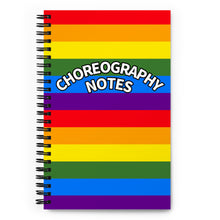 Load image into Gallery viewer, Rainbow Choreography Spiral notebook
