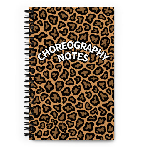 Leopard Choreography Spiral notebook