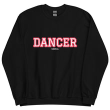 Load image into Gallery viewer, Varsity Pink Dancer Unisex Sweatshirt