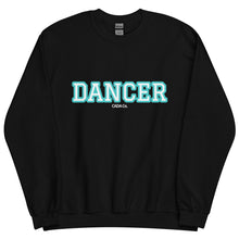 Load image into Gallery viewer, Varsity Turquoise Dancer Unisex Sweatshirt