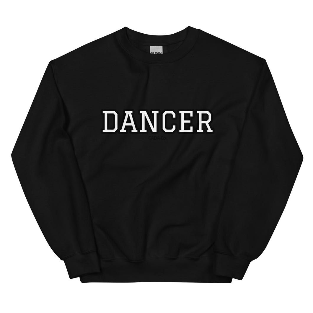 Varsity Black Dancer Unisex Sweatshirt