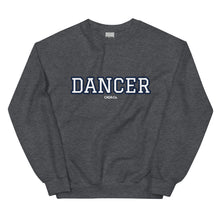 Load image into Gallery viewer, Varsity Navy Dancer Unisex Sweatshirt