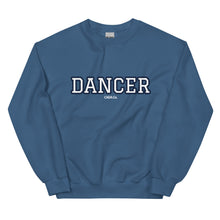 Load image into Gallery viewer, Varsity Navy Dancer Unisex Sweatshirt