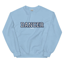 Load image into Gallery viewer, Varsity Navy Dancer Unisex Sweatshirt