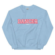 Load image into Gallery viewer, Varsity Pink Dancer Unisex Sweatshirt