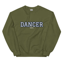 Load image into Gallery viewer, Varsity Navy Dancer Unisex Sweatshirt