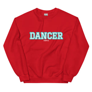 Varsity Turquoise Dancer Unisex Sweatshirt