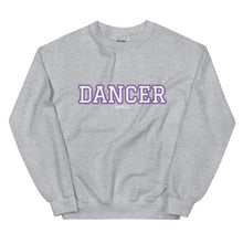 Load image into Gallery viewer, Varsity Purple Dancer Unisex Sweatshirt