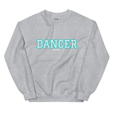 Load image into Gallery viewer, Varsity Turquoise Dancer Unisex Sweatshirt