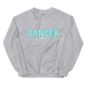 Varsity Turquoise Dancer Unisex Sweatshirt