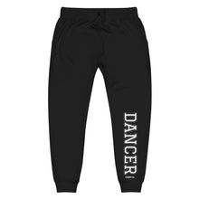 Load image into Gallery viewer, Varsity Black Dancer Unisex Fleece Sweatpants