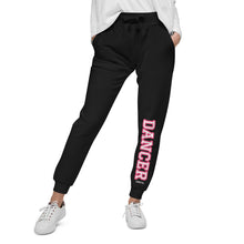 Load image into Gallery viewer, Varsity Pink Dancer Unisex Fleece Sweatpants