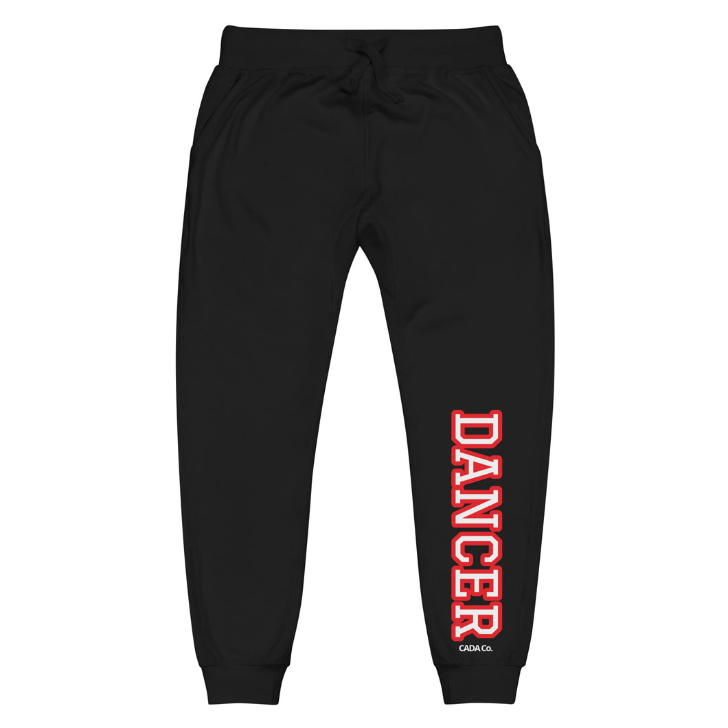 Varsity Red Dancer Unisex Fleece Sweatpants