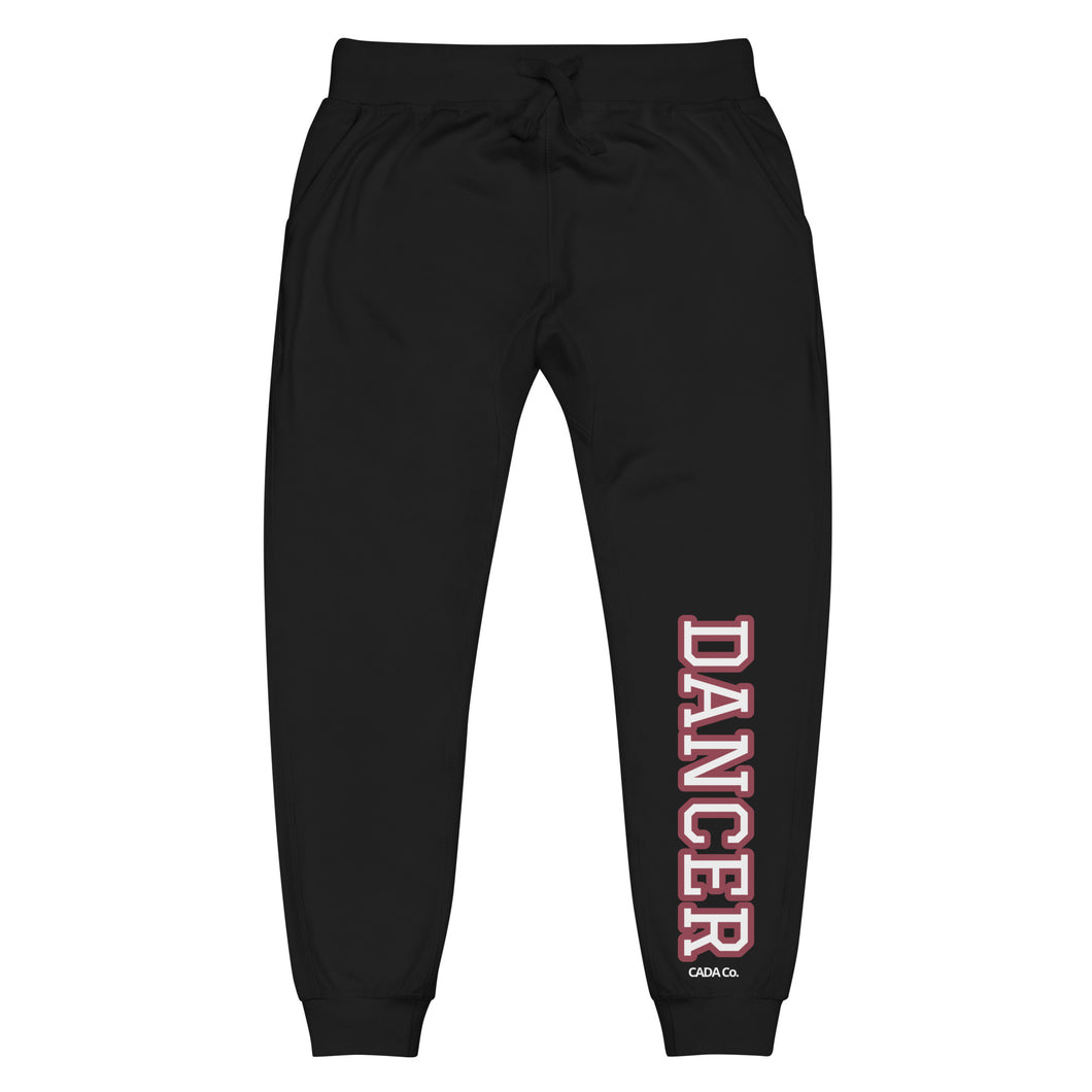 Varsity Burgundy Dancer Unisex Fleece Sweatpants