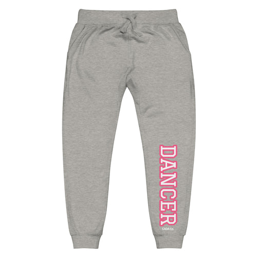 Varsity Pink Dancer Unisex Fleece Sweatpants