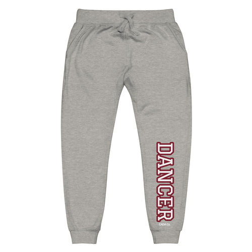 Varsity Burgundy Dancer Unisex Fleece Sweatpants