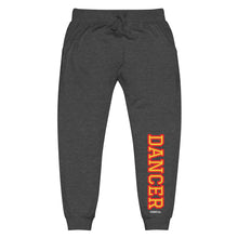 Load image into Gallery viewer, Versity Red/Gold Dancer Unisex Fleece Sweatpants