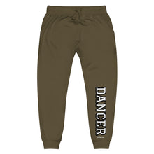 Load image into Gallery viewer, Varsity Black Dancer Unisex Fleece Sweatpants