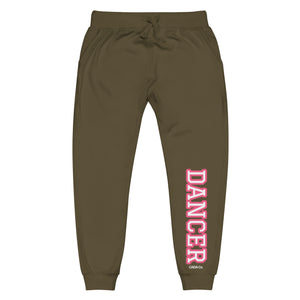 Varsity Pink Dancer Unisex Fleece Sweatpants