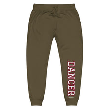 Load image into Gallery viewer, Varsity Burgundy Dancer Unisex Fleece Sweatpants