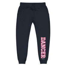 Load image into Gallery viewer, Varsity Pink Dancer Unisex Fleece Sweatpants