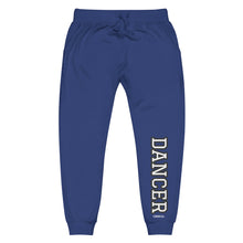 Load image into Gallery viewer, Varsity Black Dancer Unisex Fleece Sweatpants