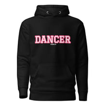 Load image into Gallery viewer, Varsity Pink Dancer Unisex Hoodie